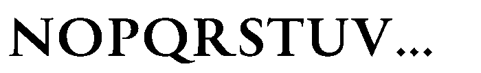 Perfect Roman Extrabold Font LOWERCASE