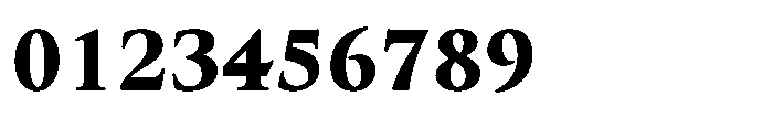 Perfect Roman Heavy Font OTHER CHARS
