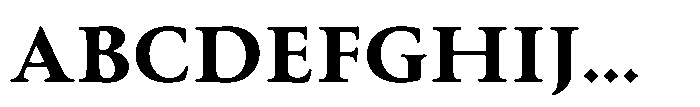 Perfect Roman Heavy Font UPPERCASE