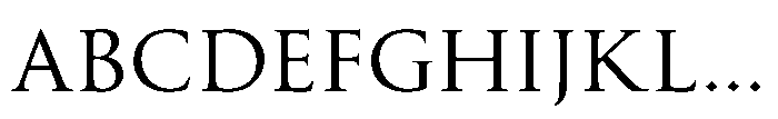 Perfect Roman Medium Font UPPERCASE