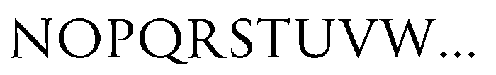 Perfect Roman Medium Font UPPERCASE