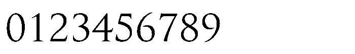 Perfect Roman Regular Font OTHER CHARS