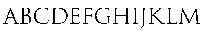 Perfect Roman Regular Font UPPERCASE
