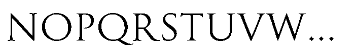 Perfect Roman Regular Font UPPERCASE