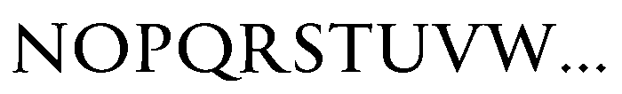 Perfect Roman Semibold Font LOWERCASE