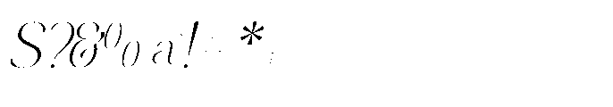 Perfect Romantic Italic Font OTHER CHARS