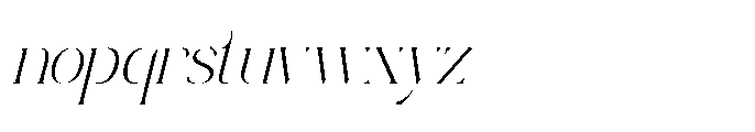 Perfect Romantic Italic Font LOWERCASE