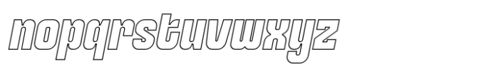 Perfect SS Bold Italic Outline Font LOWERCASE