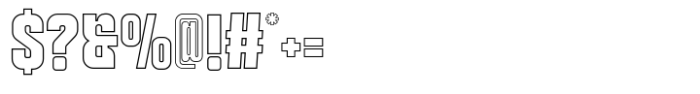 Perfect SS Bold Outline Font OTHER CHARS
