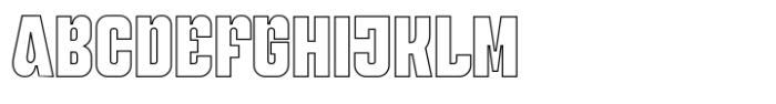 Perfect SS Bold Outline Font UPPERCASE