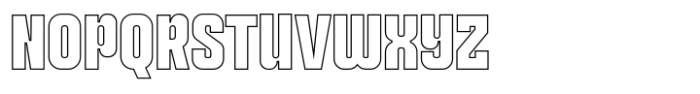 Perfect SS Bold Outline Font UPPERCASE