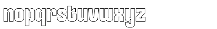 Perfect SS Bold Outline Font LOWERCASE