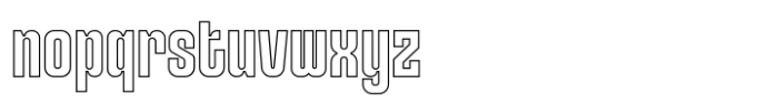 Perfect SS Outline Font LOWERCASE