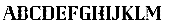Perforator Grande Font UPPERCASE