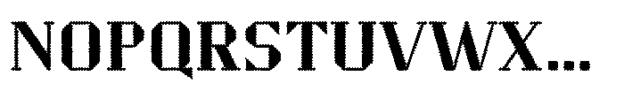 Perforator Grande Font UPPERCASE