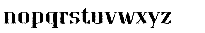 Perforator Grande Font LOWERCASE