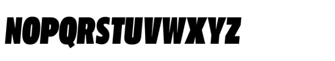 Performa Compressed Black Italic Font UPPERCASE
