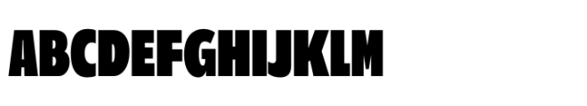 Performa Compressed Black Font UPPERCASE