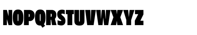 Performa Compressed Black Font UPPERCASE