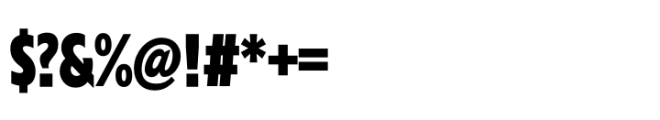 Performa Compressed Extra Bold Font OTHER CHARS