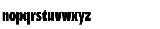 Performa Compressed Extra Bold Font LOWERCASE