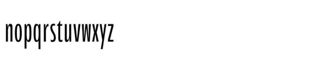 Performa Compressed Extra Light Font LOWERCASE