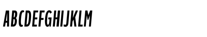 Performa Compressed Italic Font UPPERCASE