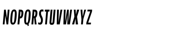 Performa Compressed Italic Font UPPERCASE