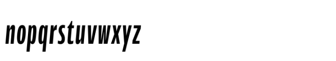 Performa Compressed Italic Font LOWERCASE