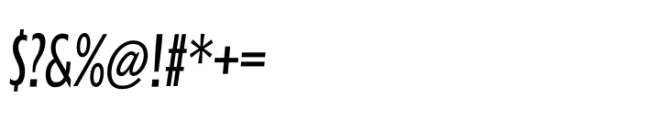 Performa Compressed Light Italic Font OTHER CHARS