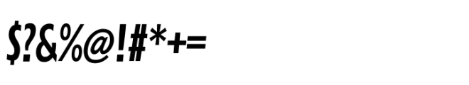 Performa Compressed Medium Italic Font OTHER CHARS
