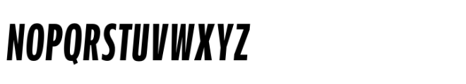 Performa Compressed Medium Italic Font UPPERCASE