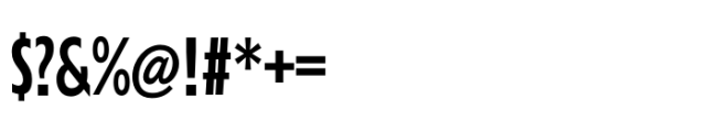 Performa Compressed Medium Font OTHER CHARS