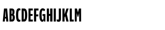 Performa Compressed Medium Font UPPERCASE
