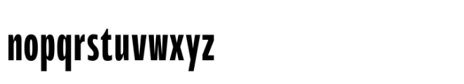 Performa Compressed Medium Font LOWERCASE
