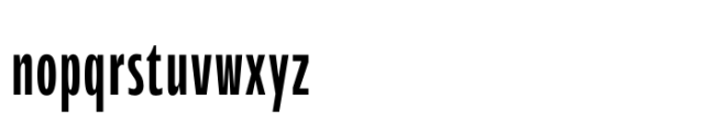 Performa Compressed Regular Font LOWERCASE