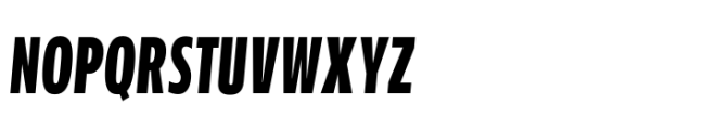 Performa Compressed Semi Bold Italic Font UPPERCASE