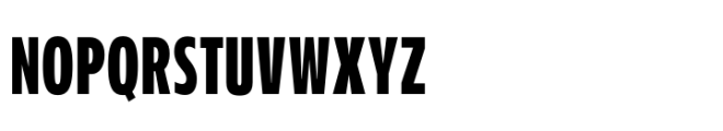 Performa Compressed Semi Bold Font UPPERCASE