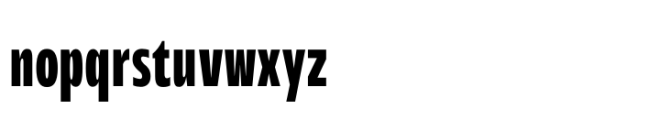 Performa Compressed Semi Bold Font LOWERCASE