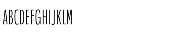 Performa Compressed Thin Font UPPERCASE