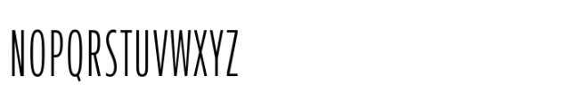 Performa Compressed Thin Font UPPERCASE