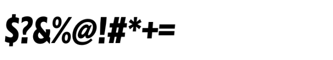 Performa Condensed Bold Italic Font OTHER CHARS