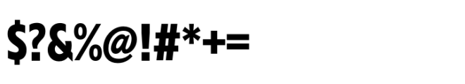 Performa Condensed Bold Font OTHER CHARS