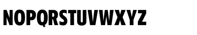 Performa Condensed Bold Font UPPERCASE