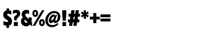 Performa Condensed Extra Bold Font OTHER CHARS