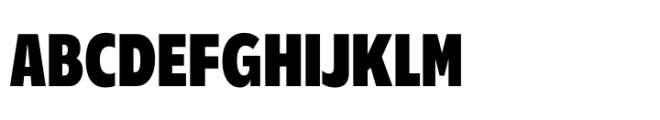 Performa Condensed Extra Bold Font UPPERCASE