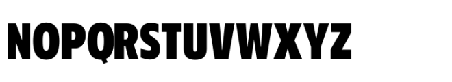 Performa Condensed Extra Bold Font UPPERCASE