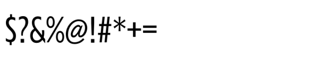 Performa Condensed Light Font OTHER CHARS