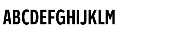 Performa Condensed Medium Font UPPERCASE
