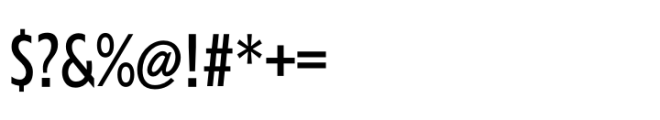 Performa Condensed Regular Font OTHER CHARS